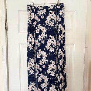 Long floral skirt